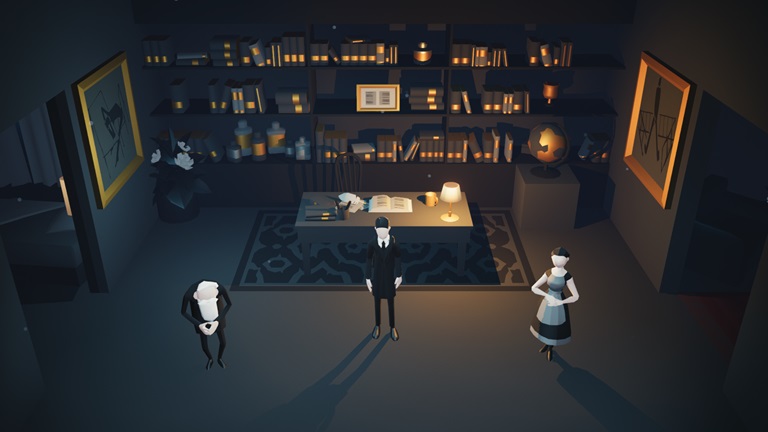  Im Videospiel „
Playing Kafka“ kann man in die Rolle von Kafkas Figuren schlüpfen und sich durch eine kafkaeske Welt schlagen. Foto: Charles Games