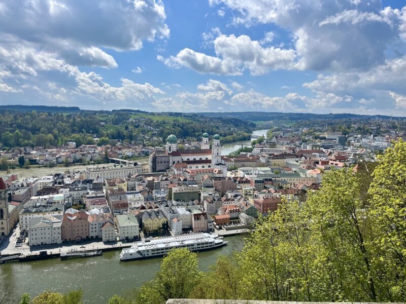 Ausblick auf die Stadt Passau von der Veste Oberhaus. Foto: Eliška Kordová