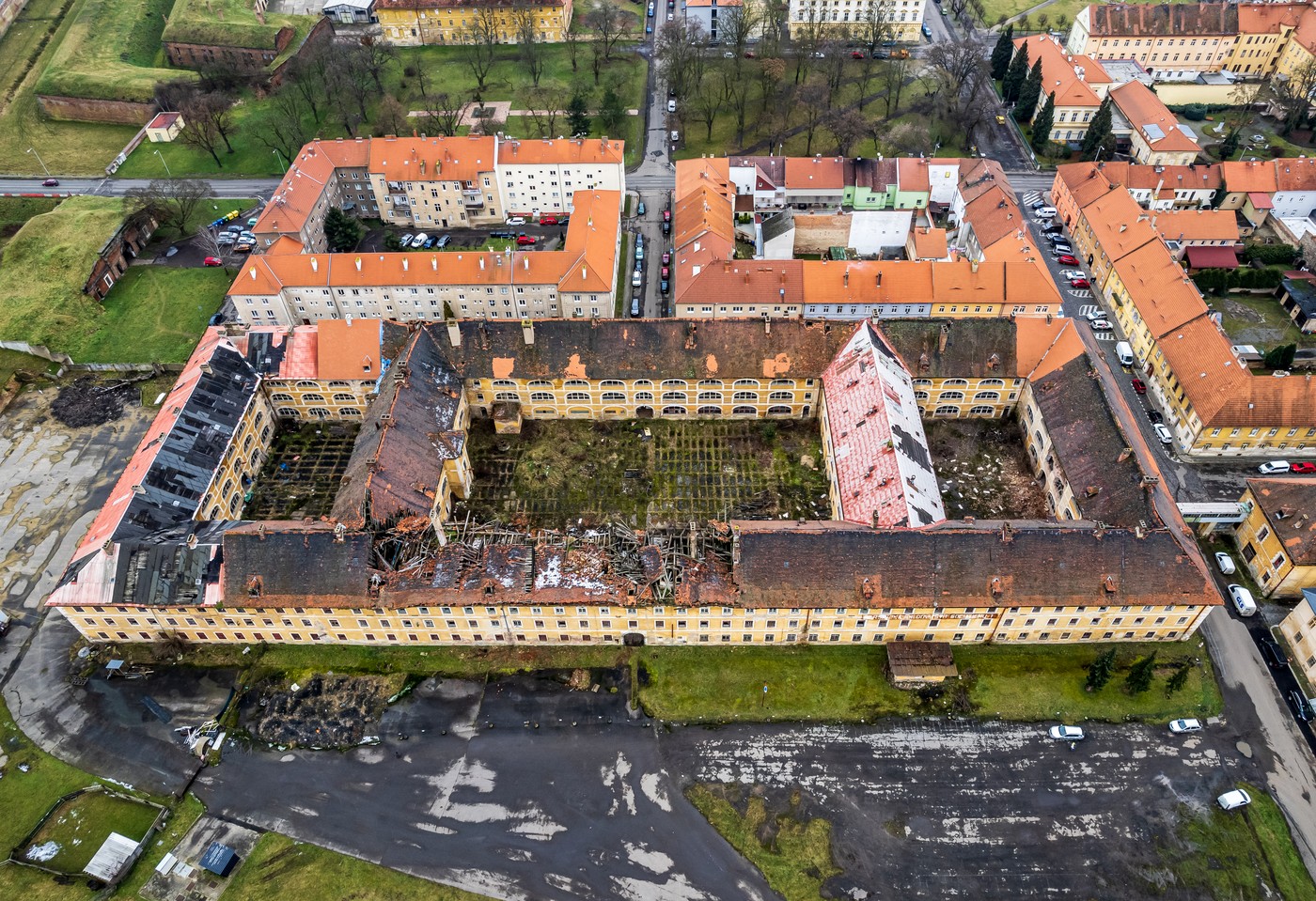 Die Žižka-Kaserne in Theresienstadt soll demnächst saniert und zu Wohnraum umfunktioniert werden. Foto: ČTK / Hájek Vojtěch