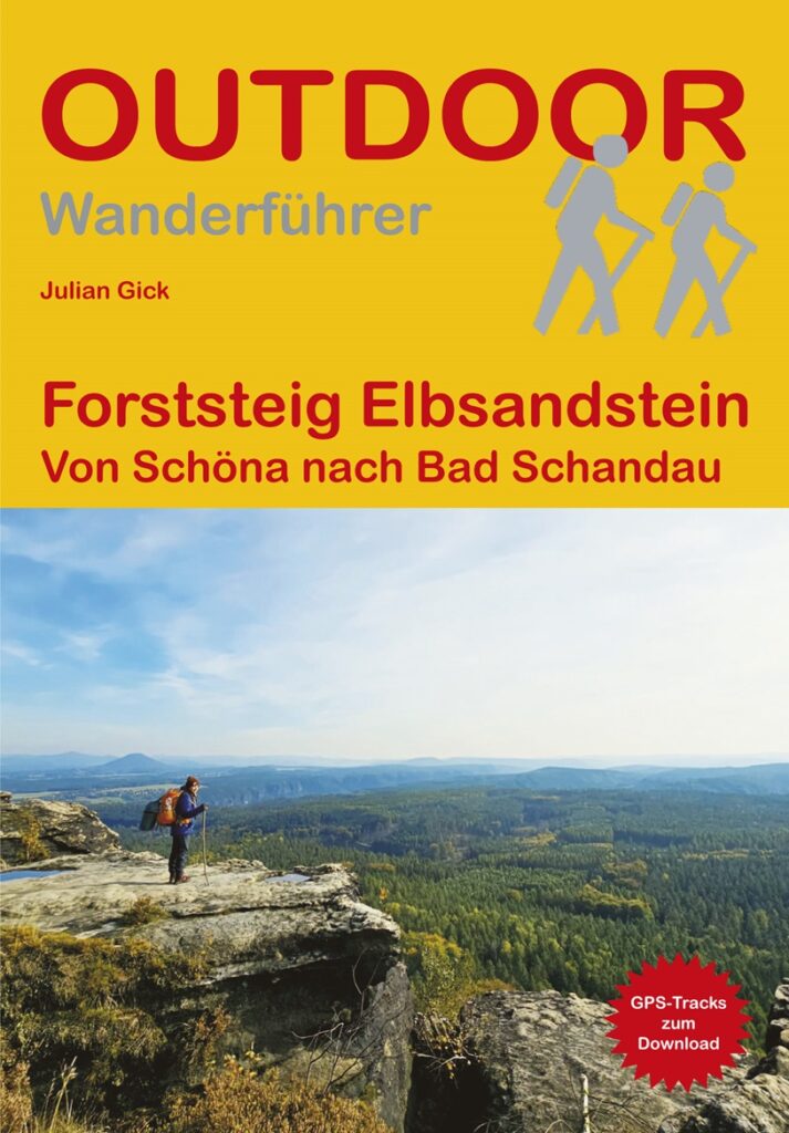 Julian Gick: Forststeig Elbsandstein. Von Schöna bis Bad Schandau. 128 S. Erschienen im Conrad Stein Verlag (2024). Erhältlich im Buchhandel oder unter www.conrad-stein-verlag.de. Preis: 12,90 EUR. Foto: Conrad Stein Verlag