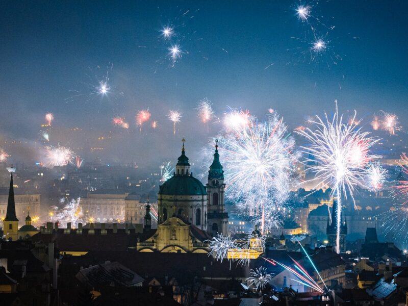 Prag in der Silvesternacht. Foto: Radek Vebr / MFDNES + LN / Profimedia