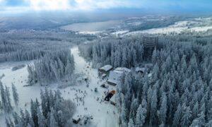 Das Skigebiet in Lippnau im Böhmerwald. Foto: Skiareal Lipno