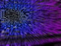 Auf einem Bildschirm ist der Ausschnitt eines Programmcodes zu lesen.