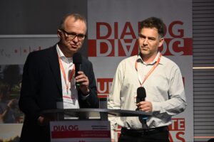 Albert-Peter Rethmann und Matěj Spurný, der Vorsitzende der Bernard-Bolzano-Gesellschaft