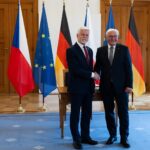Präsident Petr Pavel traf sich am 9. Juli 2025 mit dem deutschen Bundespräsidenten Frank-Walter Steinmeier.