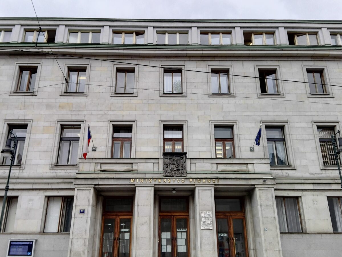 Gebäude des tschechischen Finanzministeriums in Prag