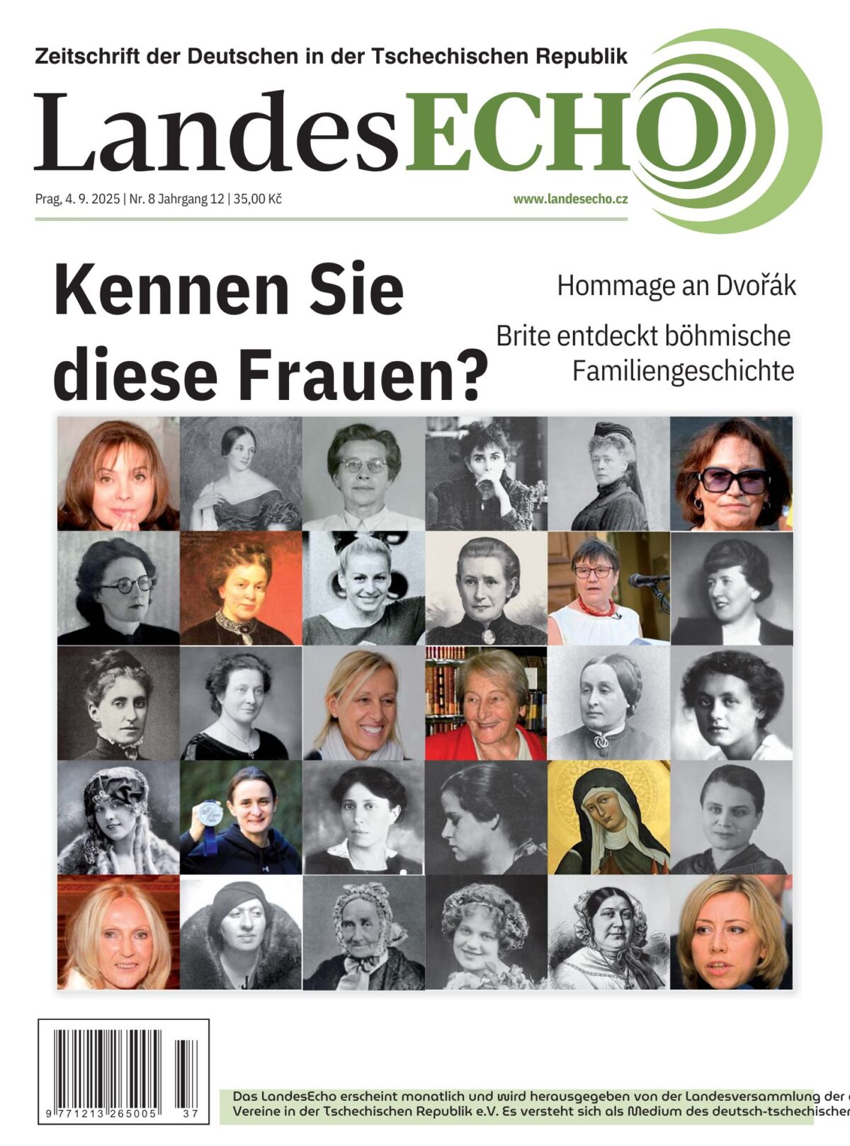 LandesEcho Titelblatt der Ausgabe 09/25: „Kennen Sie diese Frauen?“