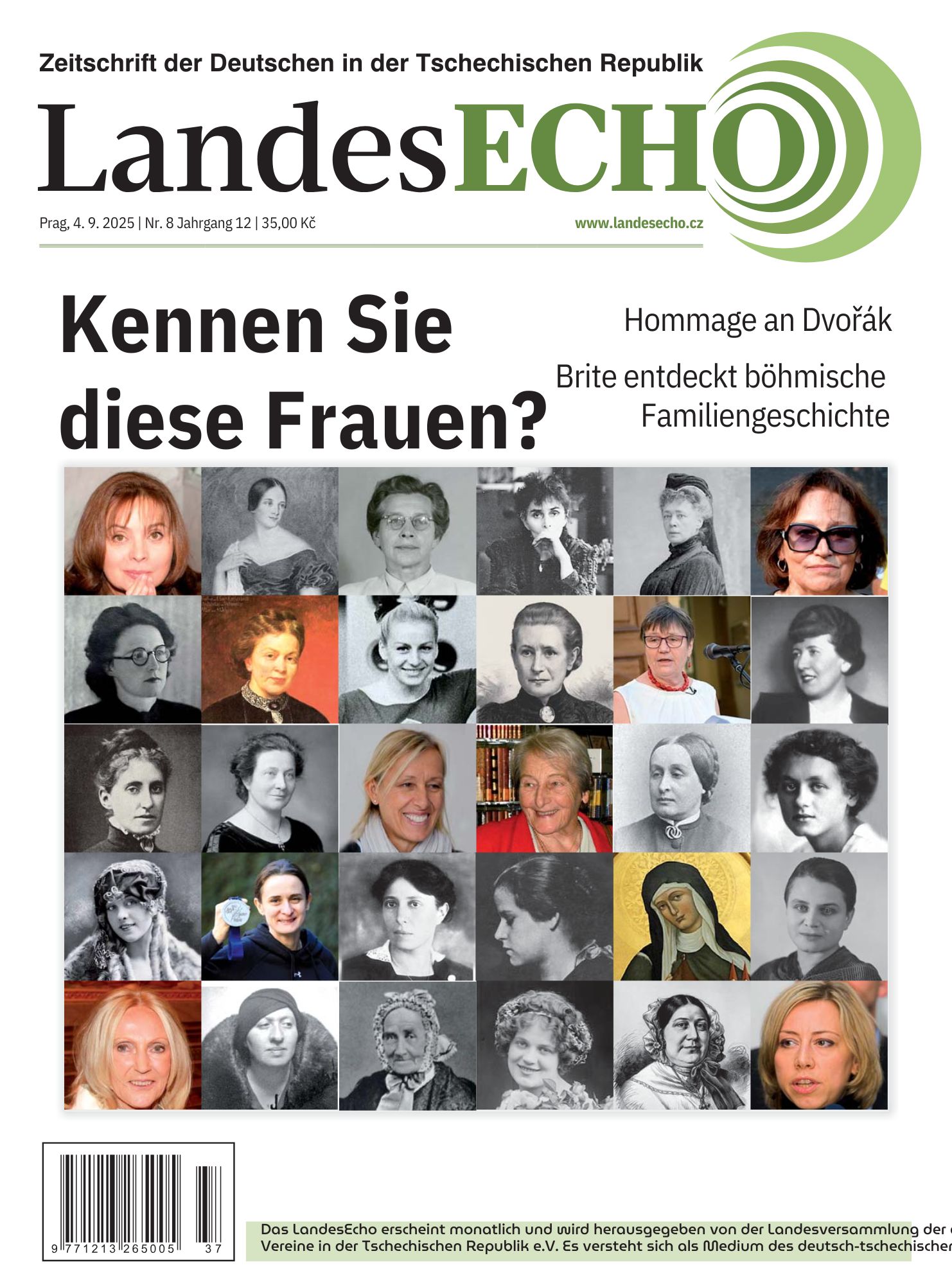 LandesEcho Titelblatt der Ausgabe 09/25: „Kennen Sie diese Frauen?“