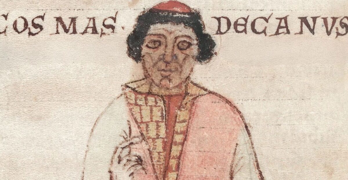 Cosmas-Abbildung aus der Leipziger Handschrift – ein historisches Unikat.