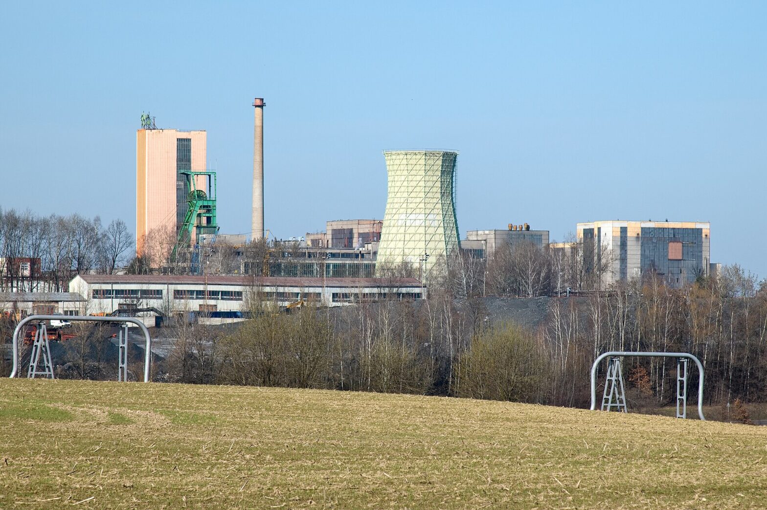Die Steinkohlegrube Důl ČSM in Steinau (Stonava) in Mährisch-Schlesien.
