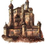 Die Burgruine Boskowitz steht nördlich von Blanz.