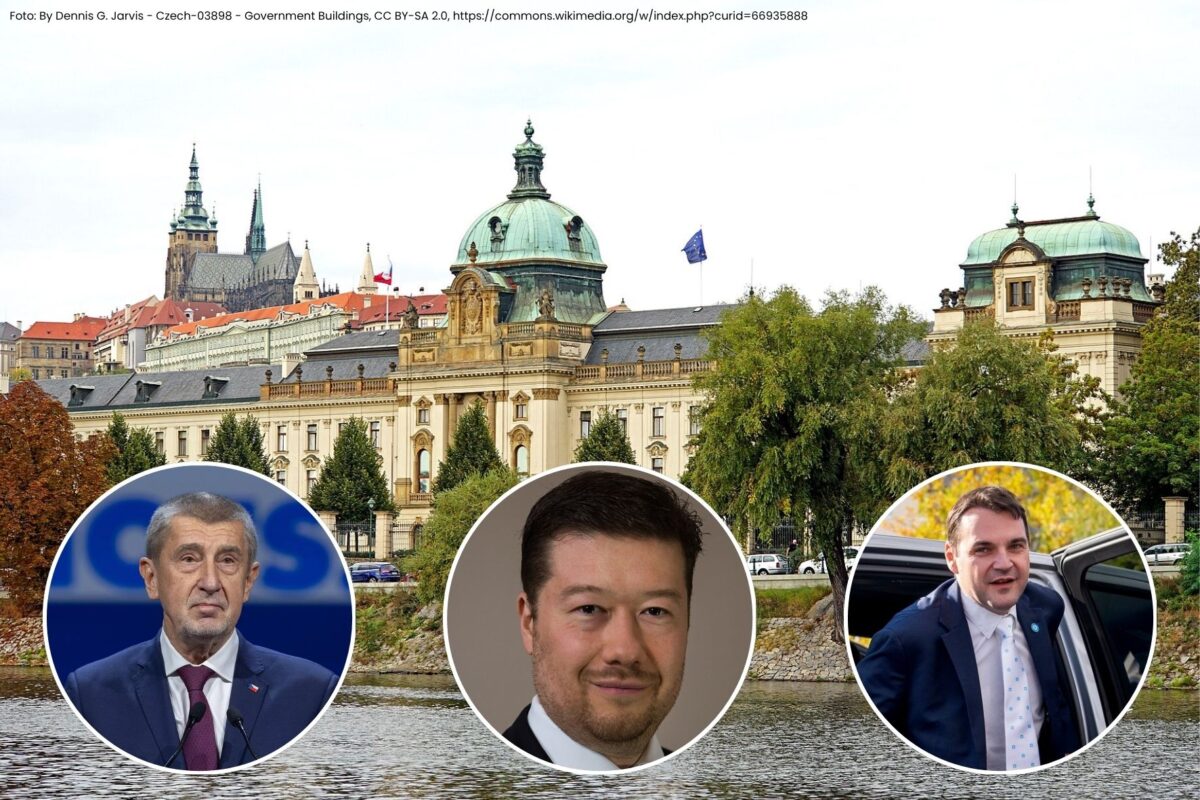 ANO (Andrej Babiš), SPD (Tomio Okamura) und die "Autofahrerpartei" Morotisté sobě (Petr Macinka) wollen die nächste tschechische Regierung bilden.