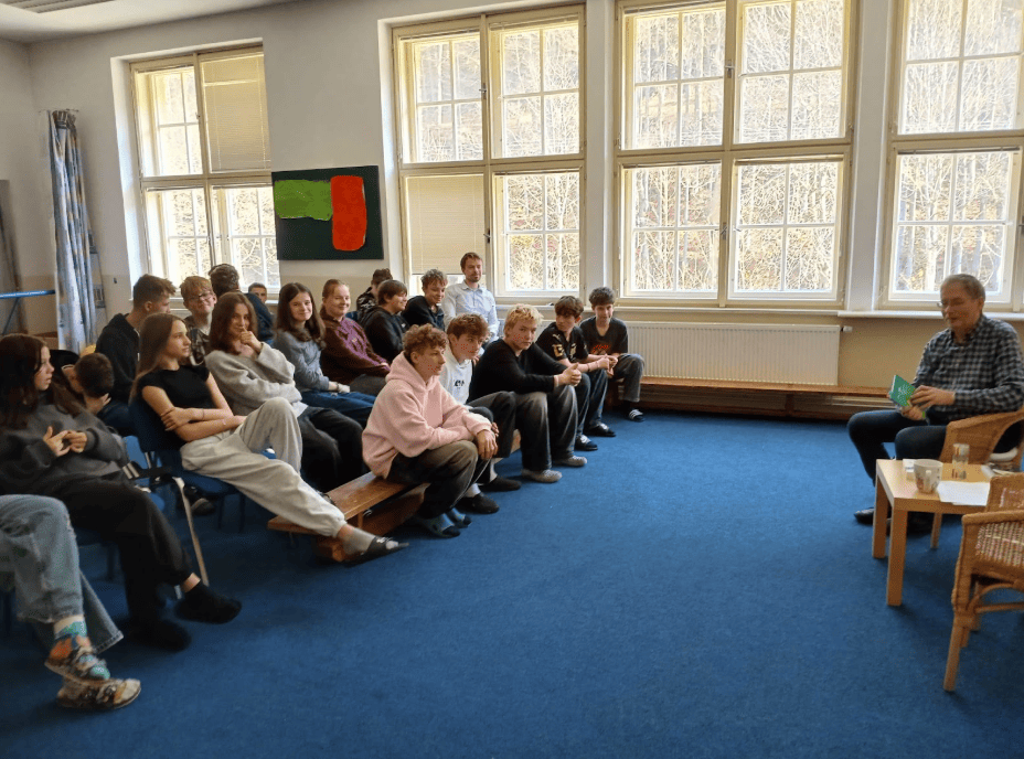 Auf seiner Lesereise machte Autor Andreas Hoffmann auch an der Grundschule Marschendorf (Horní Maršov) Halt.