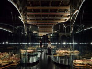 Einblick in die Ausstellung "Die Stadt im Wandel der Zeit" im wiedereröffneten Museum der Stadt Prag in Florenc.