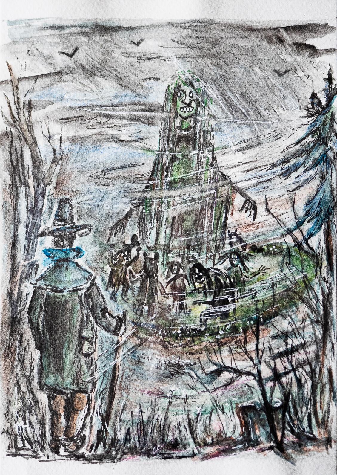 Des armen Mannes letzte Hoffnung: Die Moorfrau.