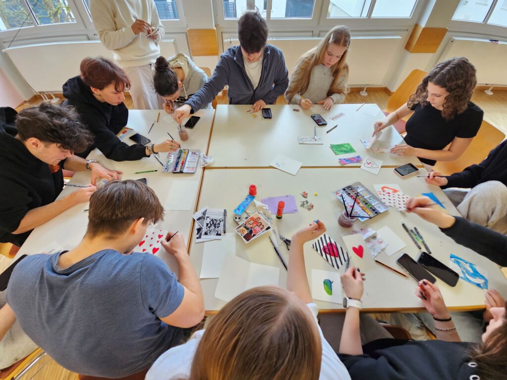 Die Arbeit fand jeweils in gemischten, deutsch-tschechischen Gruppen statt.