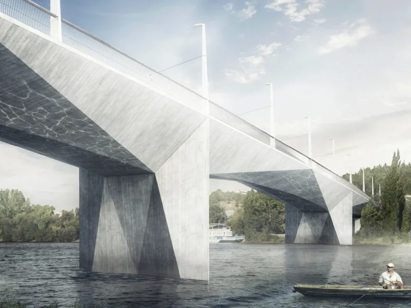 Bürgerentscheid: Neue Moldaubrücke soll „Dvorecký most“ heißen 
