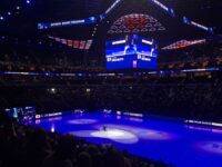 Die Eiskunstläuferin Kaori Sakamoto nimmt an der Weltmeisterschaft in Prag teil.