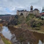 Burg Elbogen (Loket) an der Eger.
