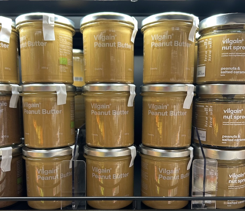 Die Vilgain Erdnussbutter.