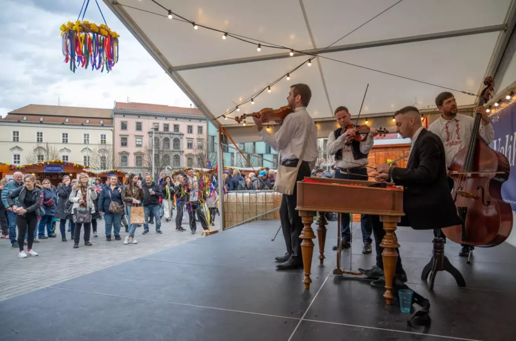 Heitere Stimmung auf dem Brünner Ostermarkt 