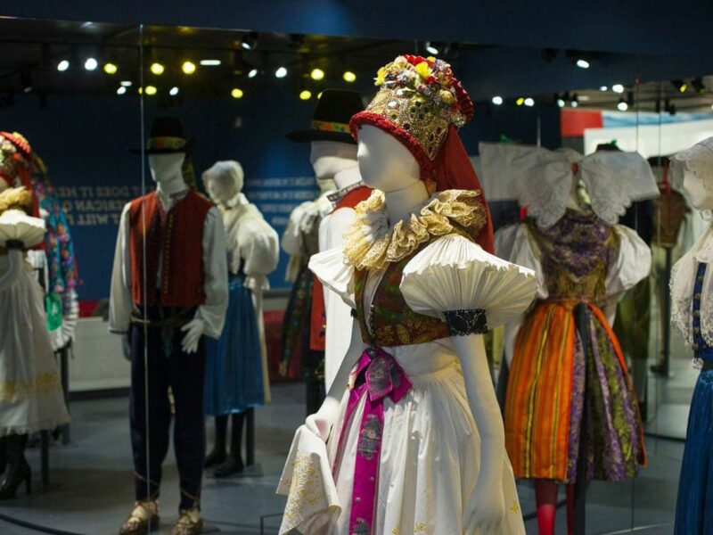 Blick in die Dauerausstellung des National Czech and Slovak Museum in Cedar Rapids.