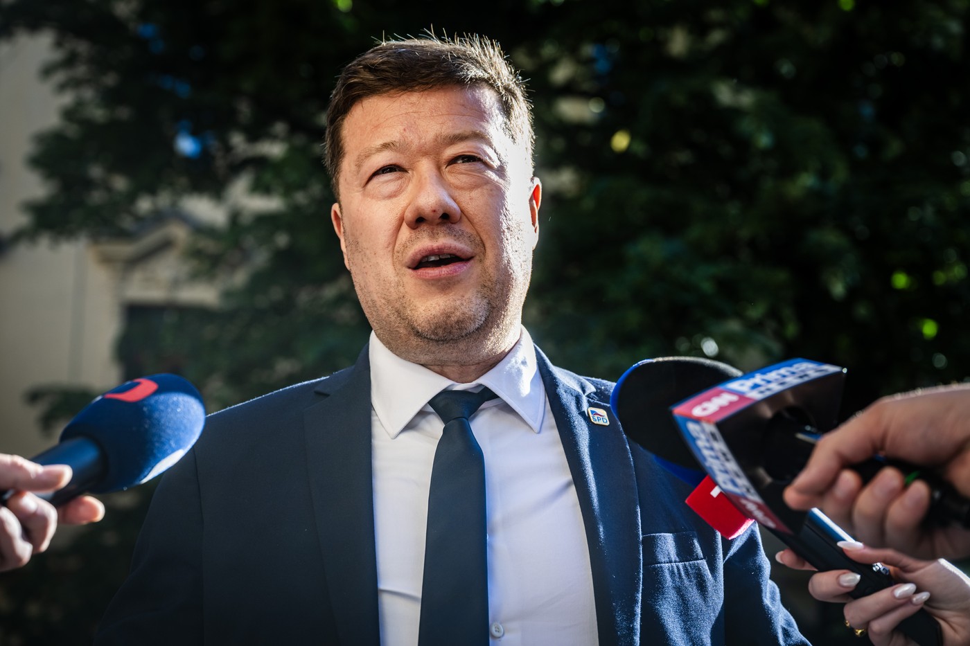 Tomio Okamura, Vorsitzender der extrem rechten SPD ("Freiheit und direkte Demokratie").
