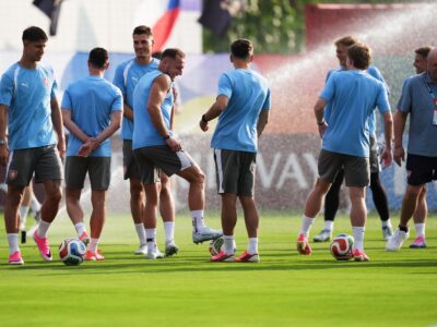 Spieler der tschechischen Nationalmannschaft beim Training in Guadalajara (Mexiko) am Mittwoch, den 10. Juni 2026.