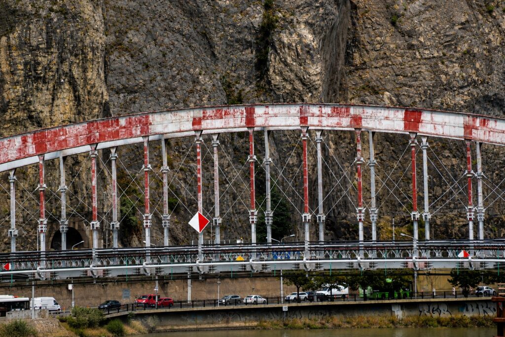Die derzeit gesperrte Benes-Brücke