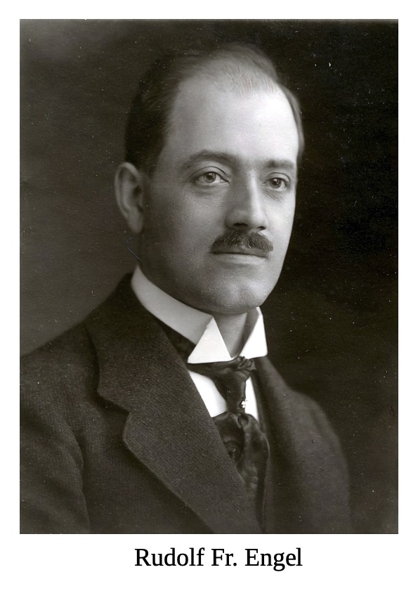 Rudolf Friedrich Engel im Alter von ungefähr 40 Jahren, um 1920.