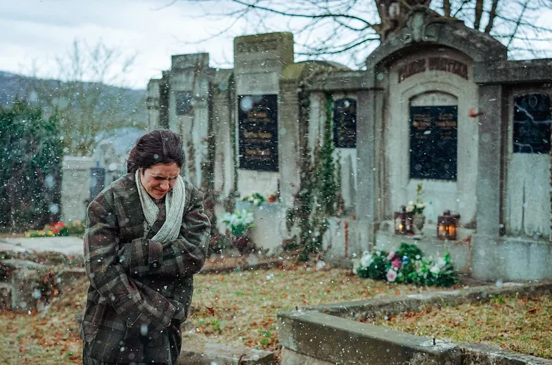 Szene aus dem Film „Gerta und die Welt am Abgrund“ mit Barbora Váchová als Gerta