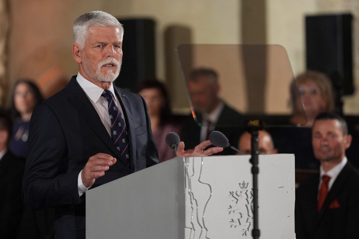 Tschechiens Präsident Petr Pavel bei seiner Rede am 28. Oktober 2026.