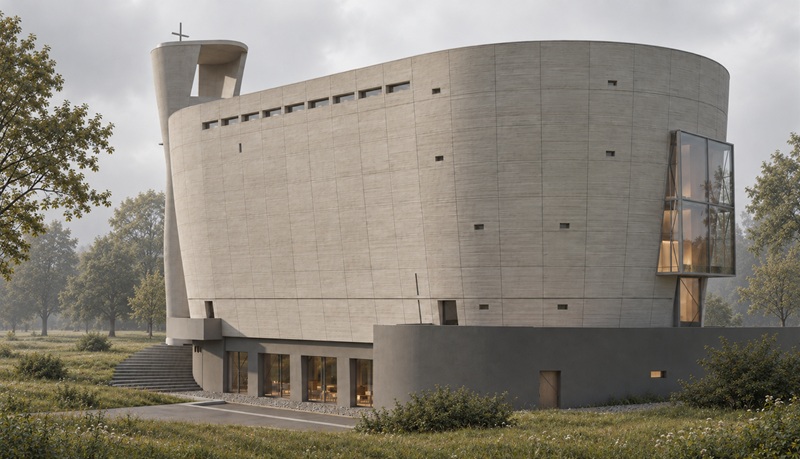 Der Entwurf des Bauunternehmens HSF System visualisiert die Vision für die entstehende Kirche aus dem 3D-Drucker.
