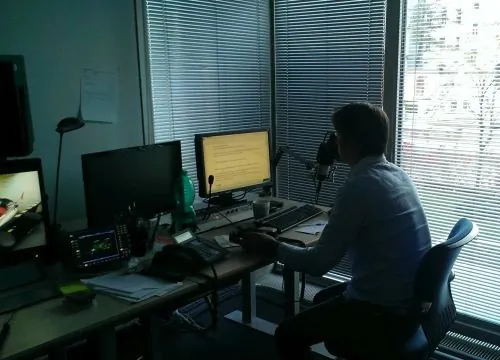 Foto: Danko Handrick im ARD Auslandsstudio Prag - Bild: mansprichtdeutsch.cz