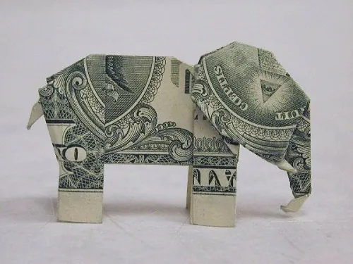 Foto: Origami-Elefant