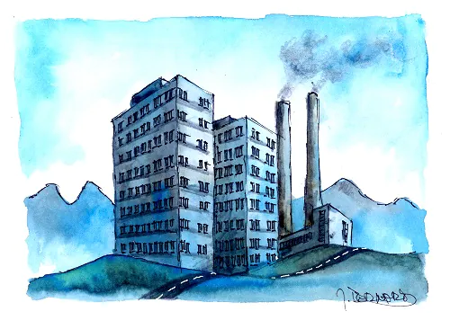 Illustration: Sudetistanisches Industrieidyll - Bild: LE/Jiří Bernard