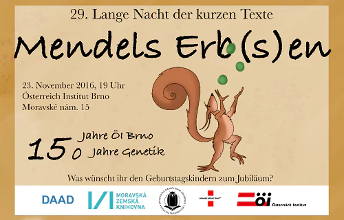 Plakatausschnitt: 29. Lange Nacht der kurzen Texte in Brünn
