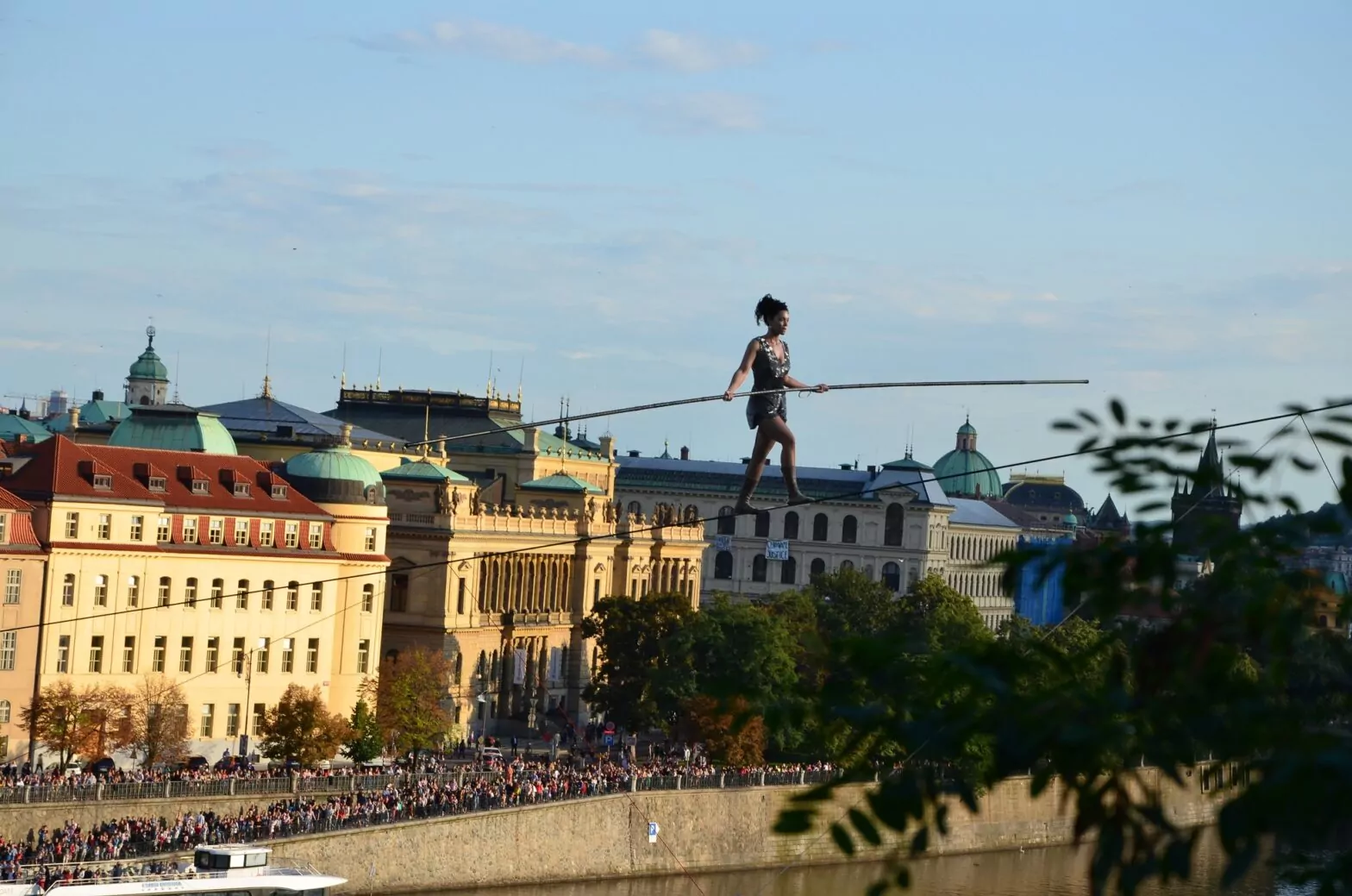 Tatiana-Mosio Bongonga auf dem Weg zum Letná-Park - Foto: Tomáš Randýsek