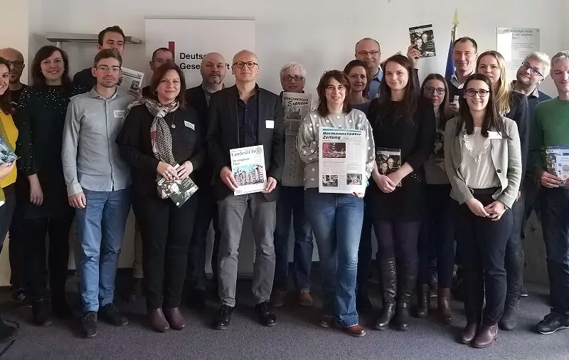 Vertreter von 17 deutschsprachigen Auslandsmedien trafen sich Ende November zu einer Tagung in Berlin, Foto: Deutsche Gesellschaft