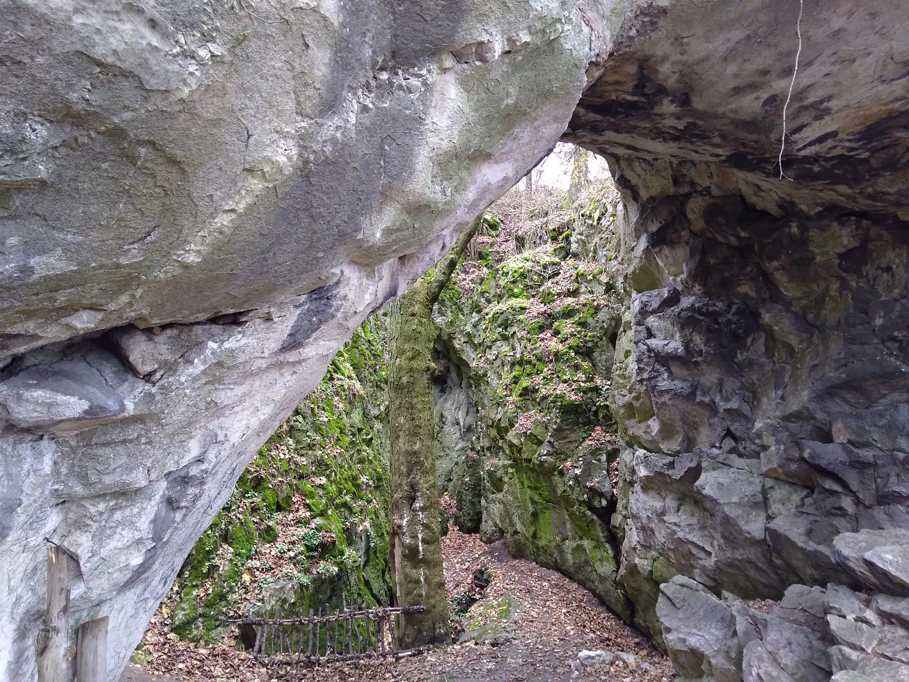 Hinter dem Felsentor von Konieprus öffnet sich eine Höhle - Foto: Jana Heenen