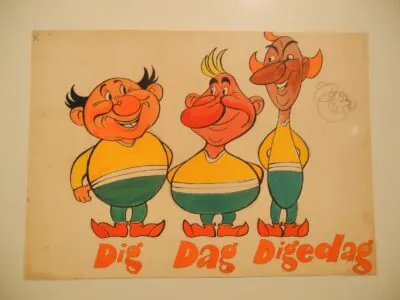 Entwürfe für die Digedags, zu sehen in der Dauerausstellung des Zeitgeschichtlichen Forums Leipzig. Foto: Ulrich Miksch