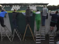 Bohemians-Fans unterstützten ihre Lieblinge auch in Corona-Zeiten lautstark, Foto ČTK/Deml Ondřej