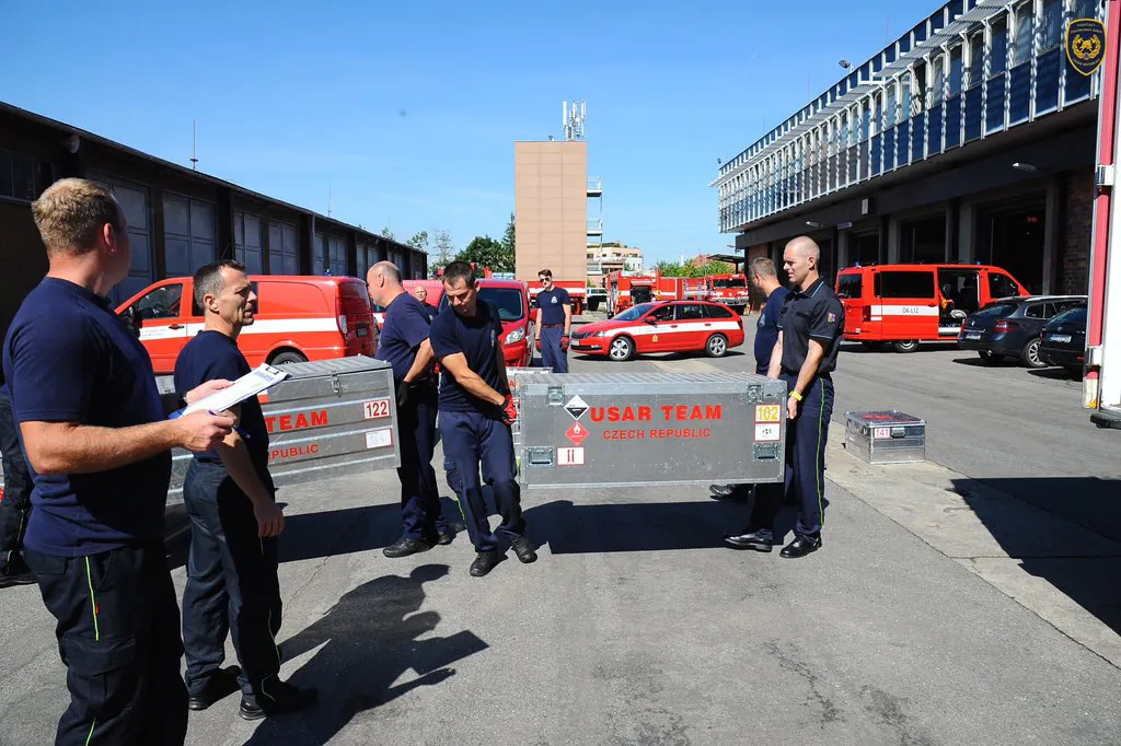Tschechien schickt ein Rettunsgteam nach Beirut. Foto: Twitter/ Hasičský záchranný sbor ČR