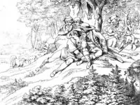 Szene aus Schillers Drama „Die Räuber“ (1782). Foto: Friedrich Schiller Archiv Weimar