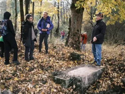 Auf dem Friedhof des ehemaligen Dorfes Milbes. Foto: Michal Urban
