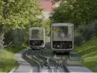 Das neue Design der Standseilbahn ist schlicht und elegant verglast. Foto: Pavel Safranek/anna maresova designers