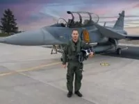 Der Pilot Aleš Svoboda könnte nach Jahrzehnten der erste Tscheche sein, der in den Weltraum fliegt. Foto: Twitter/ Armada ČR
