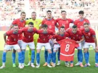 Die tschechische Fußball-Nationalmannschaft nach dem gewonnenen Testspiel gegen Nordmazedonien am 10. Juni 2024. Foto: Pavel Mazáč / CNC / Profimedia