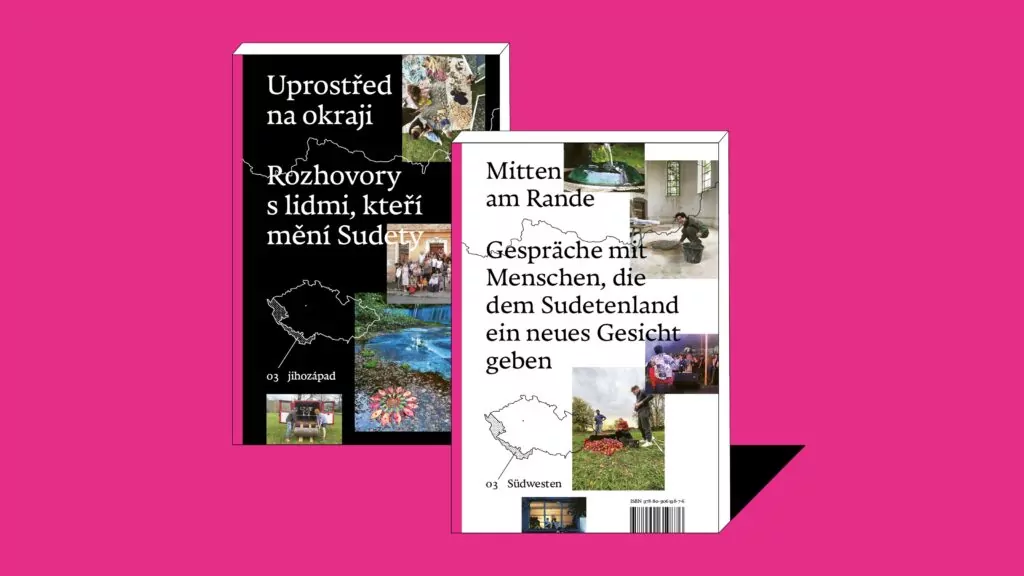 Mitten am Rande: Gespräche mit Menschen, die dem Sudetenland ein neues Gesicht geben. 03 – Südwesten (2024). Herausgegeben von Antikomplex. Erhältlich unter e-shop@antikomplex.cz. Preis: 350 Tschechische Kronen (ca. 15 Euro).