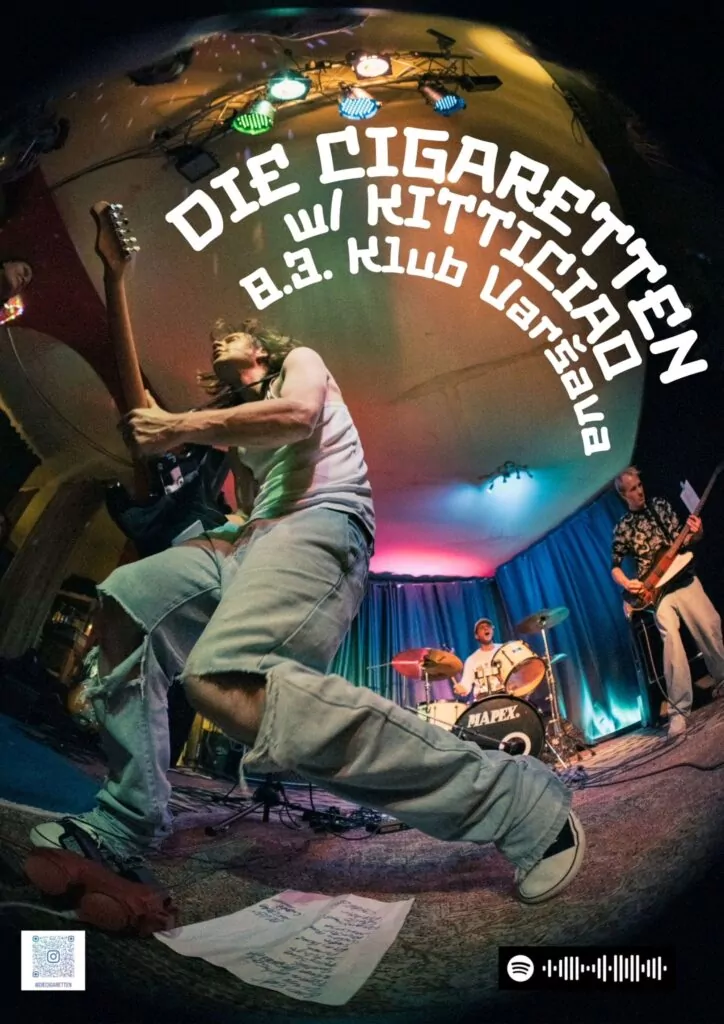 Das Veranstaltungsposter von "Die Cigaretten" live in Prag.